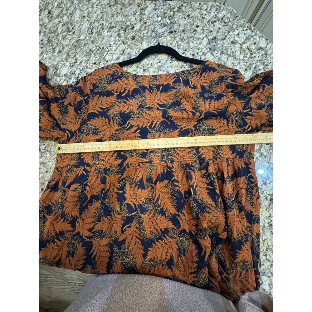 Natural Life Charlotte Boho Dress in Navy/Rust Size Large XL Maxi - Picture 6 of 10
